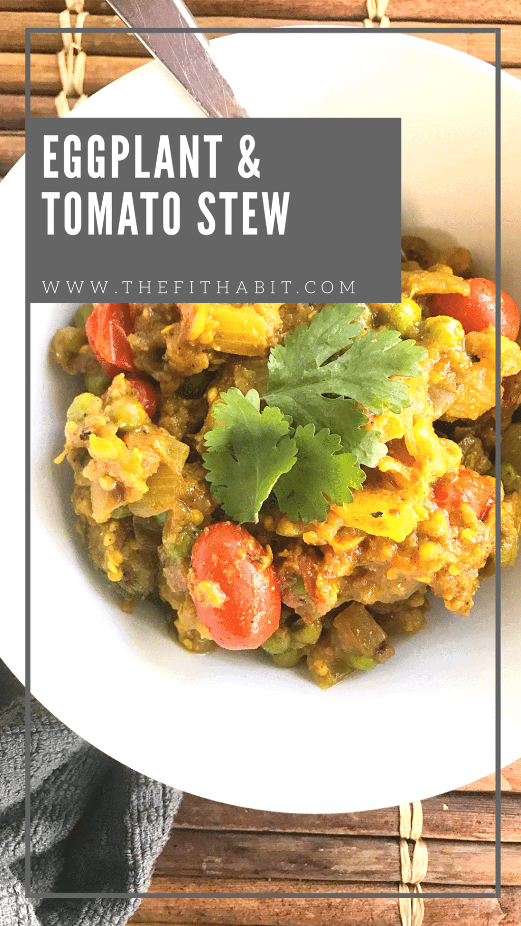 Eggplant & Tomato Stew Low Carb/Keto, Vegan, Paleo & Whole30