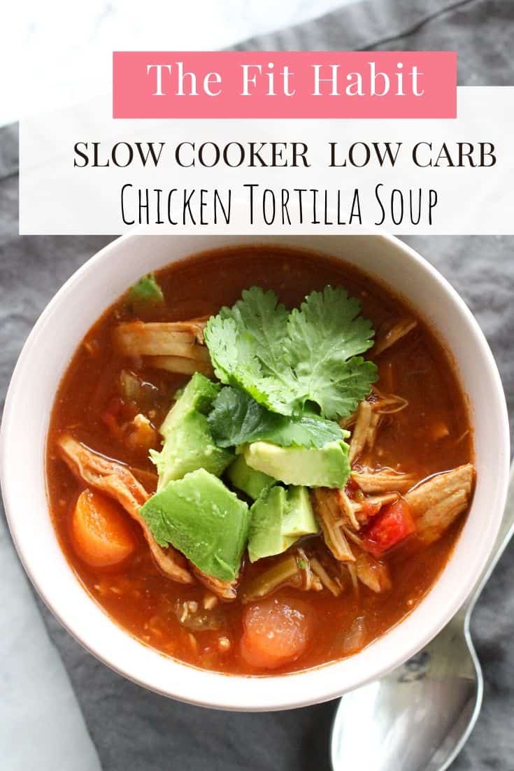 low carb chicken tortilla soup crock pot