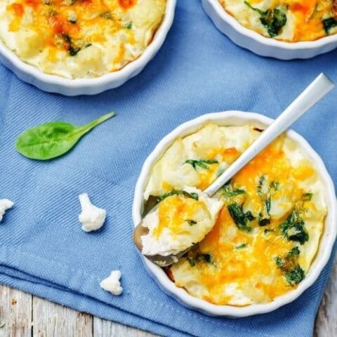 Cheesy Roasted Cauliflower Casserole Recipe - Low Carb-image